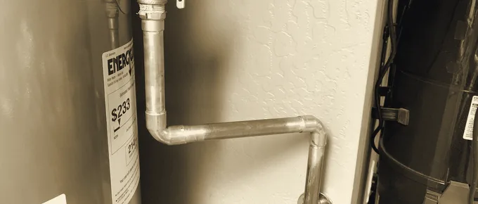 New copper piping from a Southwest Plumbing Services job